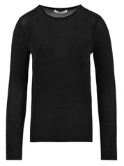 Maglia Girocollo in maglina luce MAR DE MARGARITAS Donna - Nero