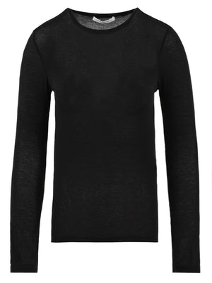 Maglia Girocollo in maglina luce MAR DE MARGARITAS Donna - Nero