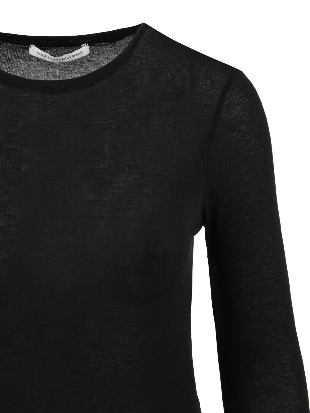 Maglia Girocollo in maglina luce MAR DE MARGARITAS Donna - Nero