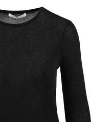 Maglia Girocollo in maglina luce MAR DE MARGARITAS Donna - Nero