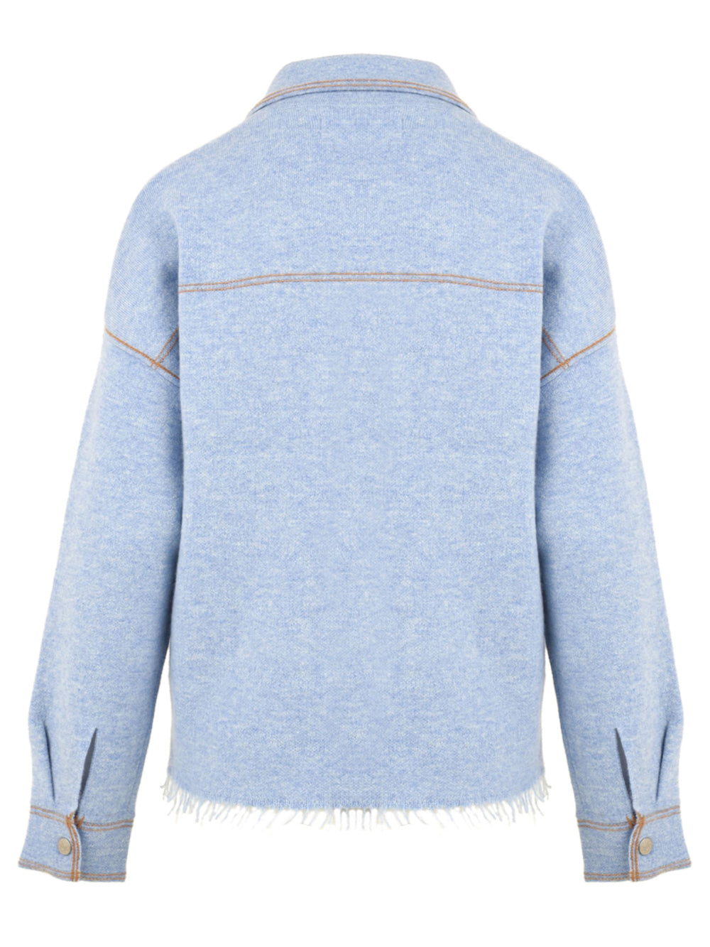 Giubbotto Levo Boxy in Cashmere NOT SHY Donna - Blue