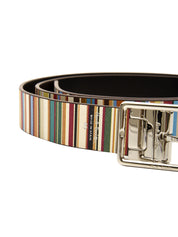 Cintura reversibile Cut to Fit Signature Stripe PAUL SMITH Uomo - Multicolore