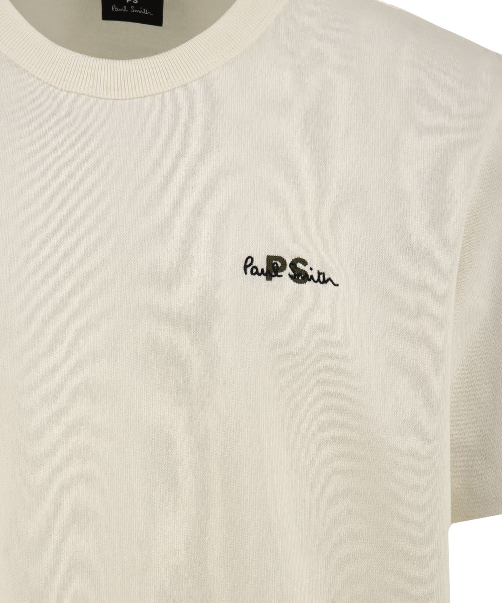 T-shirt Embroidery Logo PAUL SMITH Uomo - Bianco