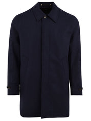 Cappotto Wool-Blend Check PAUL SMITH Uomo - Blue