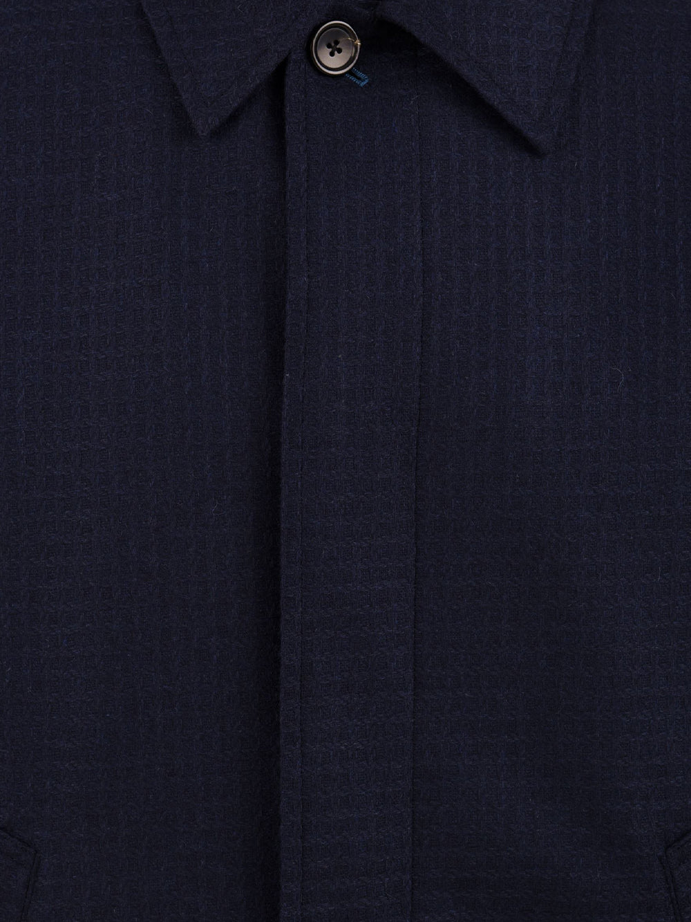 Cappotto Wool-Blend Check PAUL SMITH Uomo - Blue