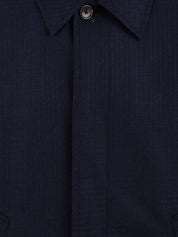 Cappotto Wool-Blend Check PAUL SMITH Uomo - Blue