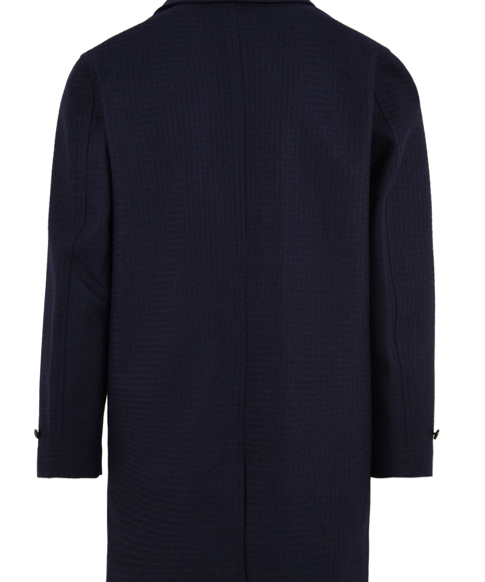 Cappotto Wool-Blend Check PAUL SMITH Uomo - Blue