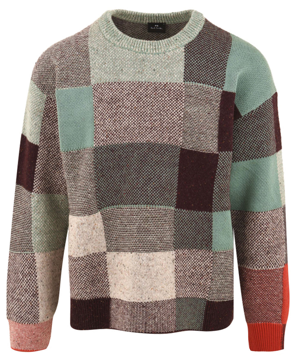 Maglione Patchwork PAUL SMITH Uomo - Blue