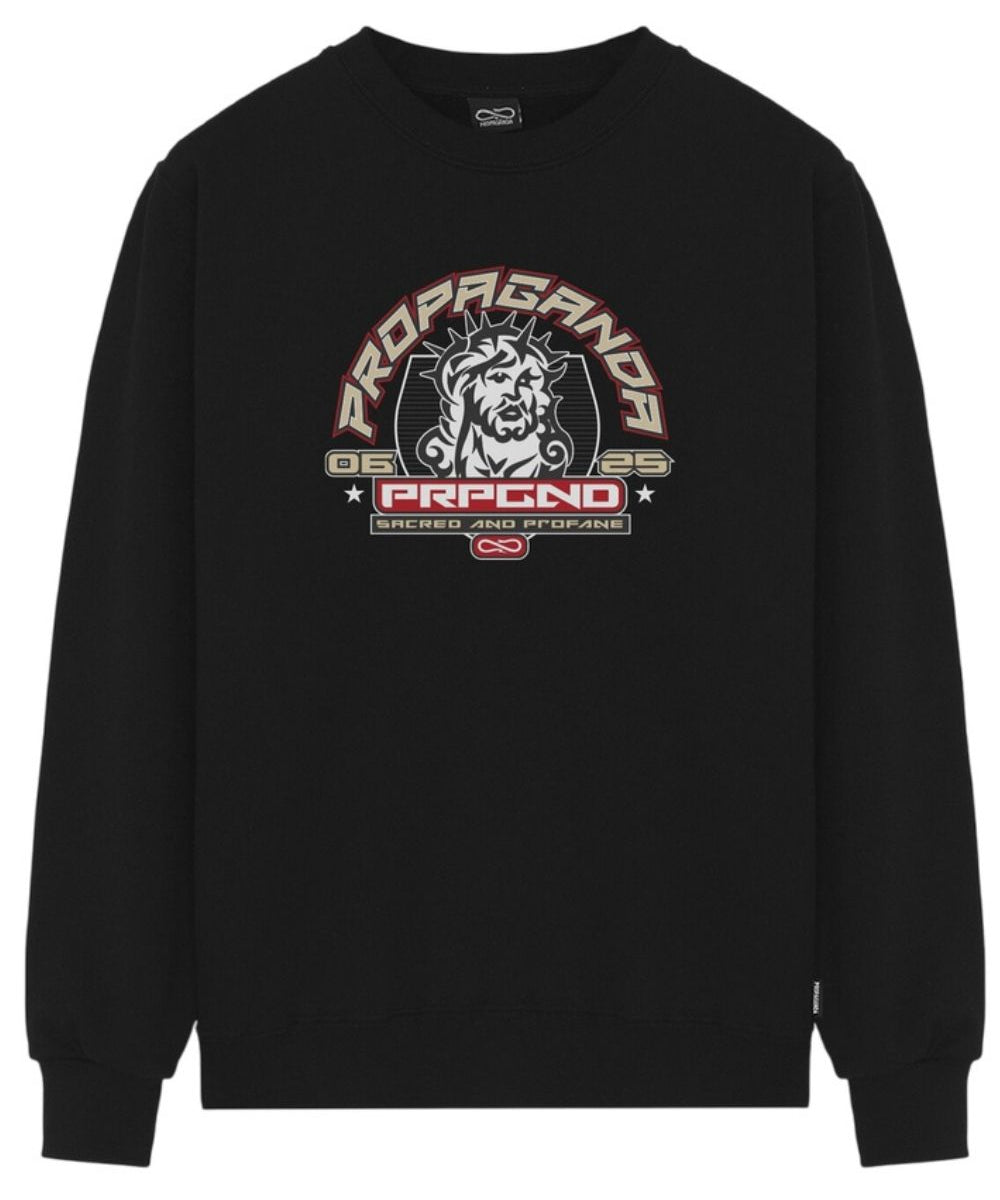 Felpa girocollo Profane PROPAGANDA Uomo - Nero