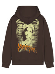 Felpa con cappuccio Ribs Stencil PROPAGANDA Uomo - Marrone