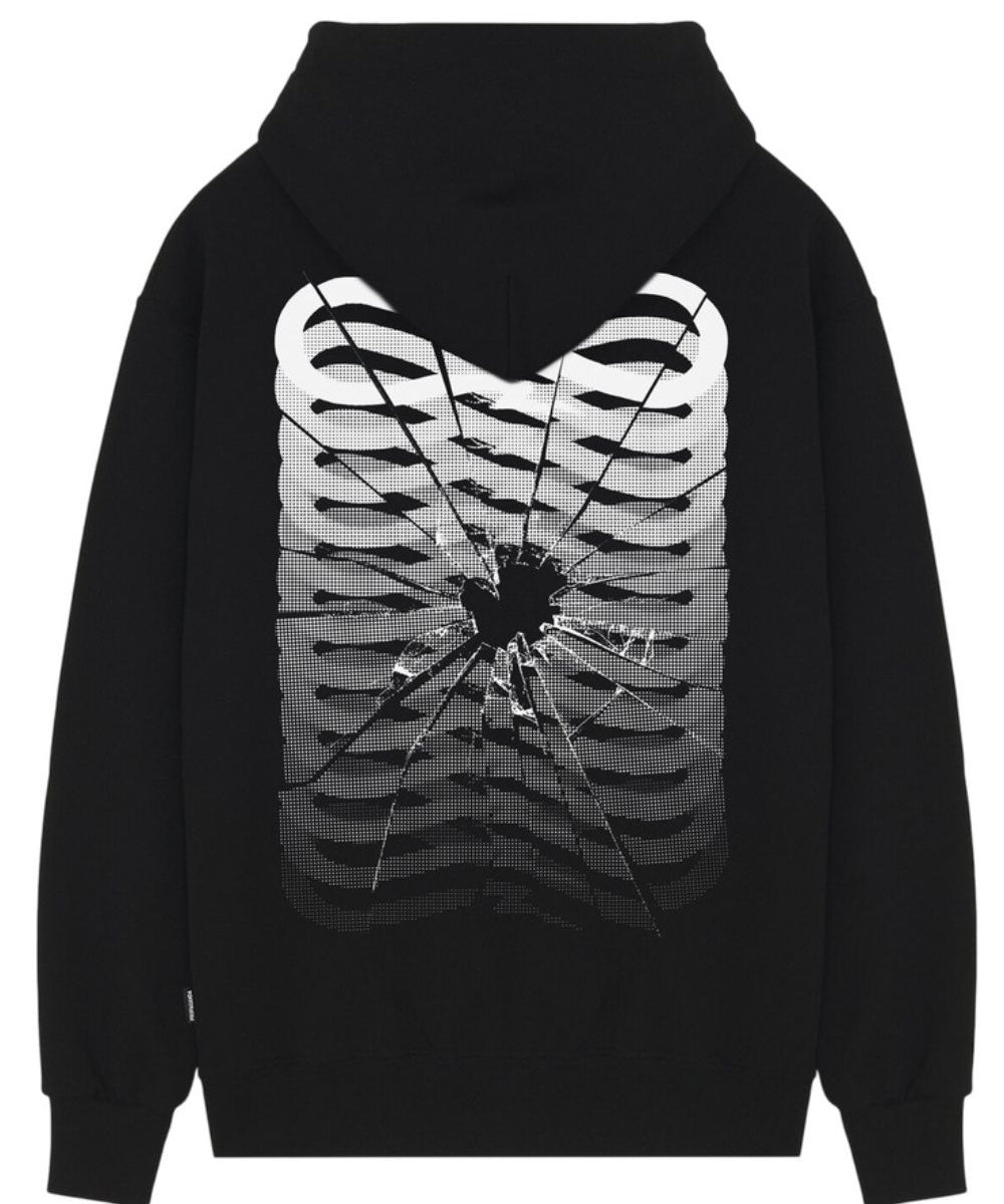 Felpa con cappuccio Ribs Glass PROPAGANDA Uomo - Nero