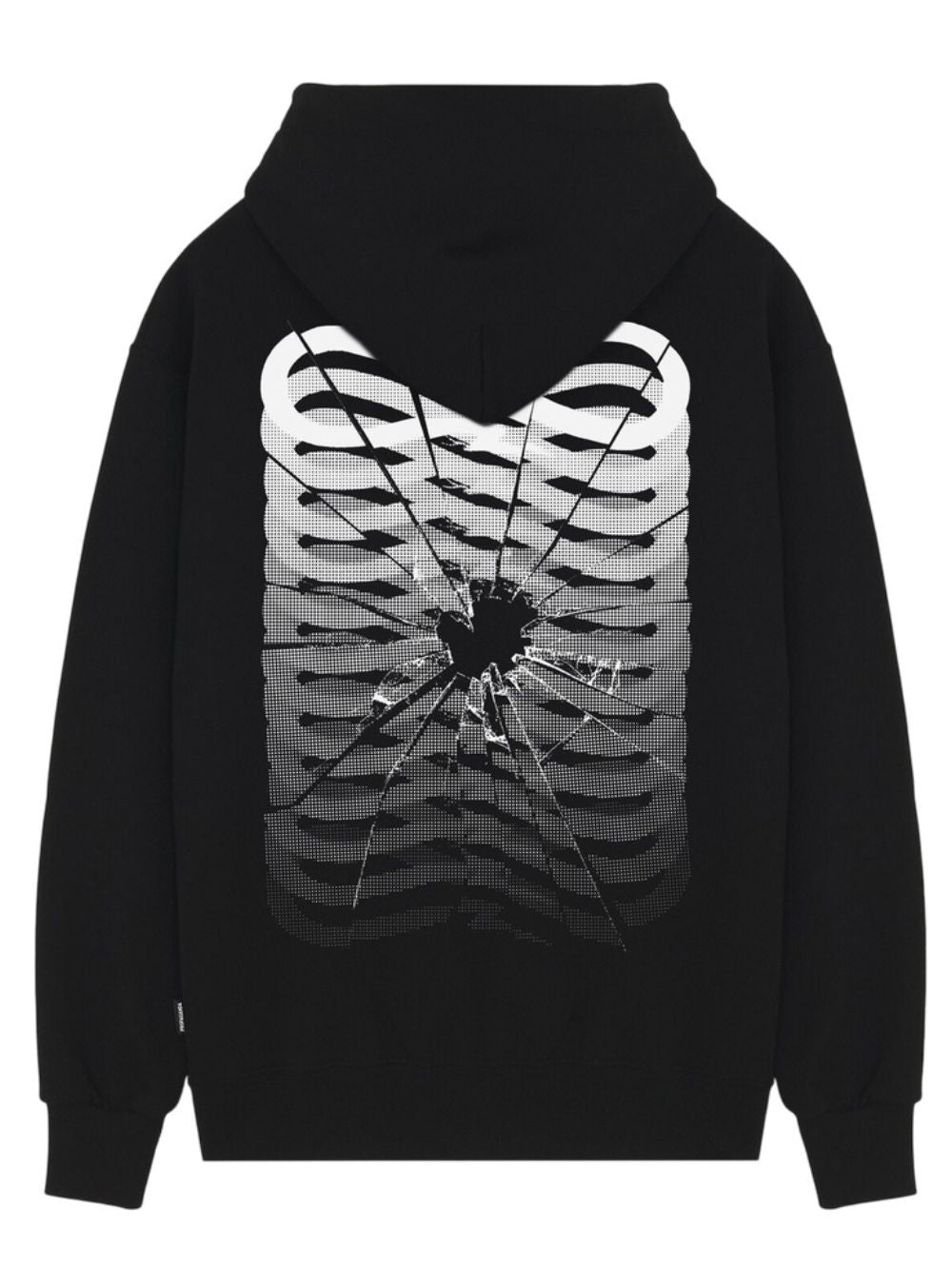 Felpa con cappuccio Ribs Glass PROPAGANDA Uomo - Nero