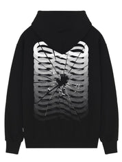 Felpa con cappuccio Ribs Glass PROPAGANDA Uomo - Nero