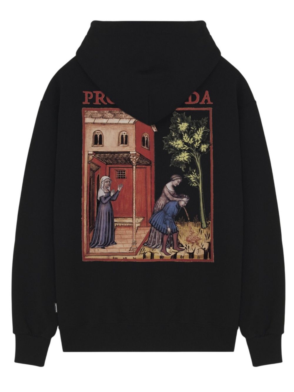 Felpa con cappuccio Puke PROPAGANDA Uomo - Nero