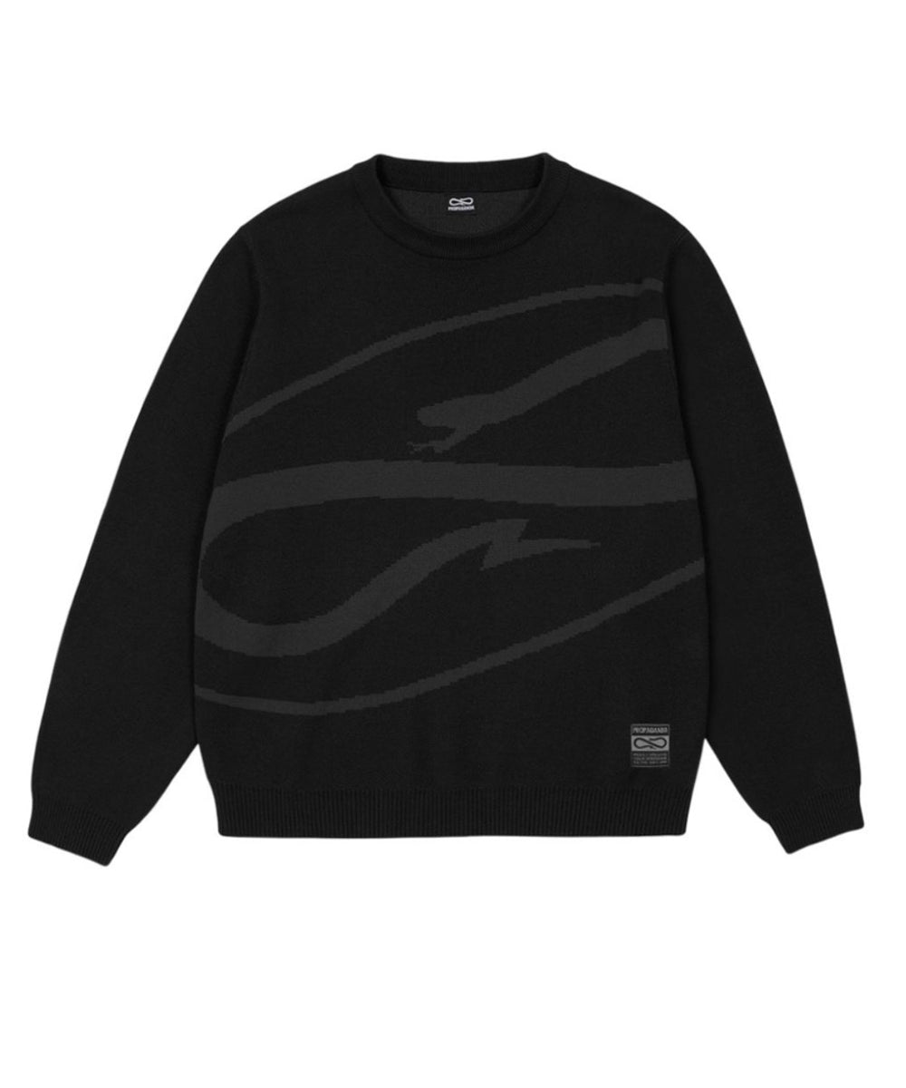 Maglione logo Atom PROPAGANDA Uomo - Nero