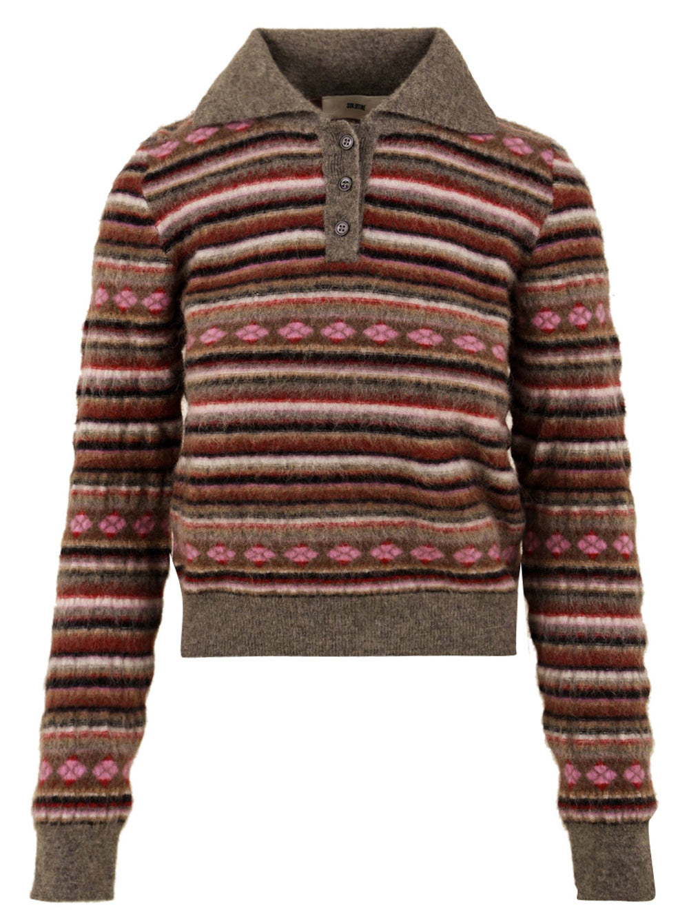 Polo maniche lunghe SOLOTRE Donna - Grigio