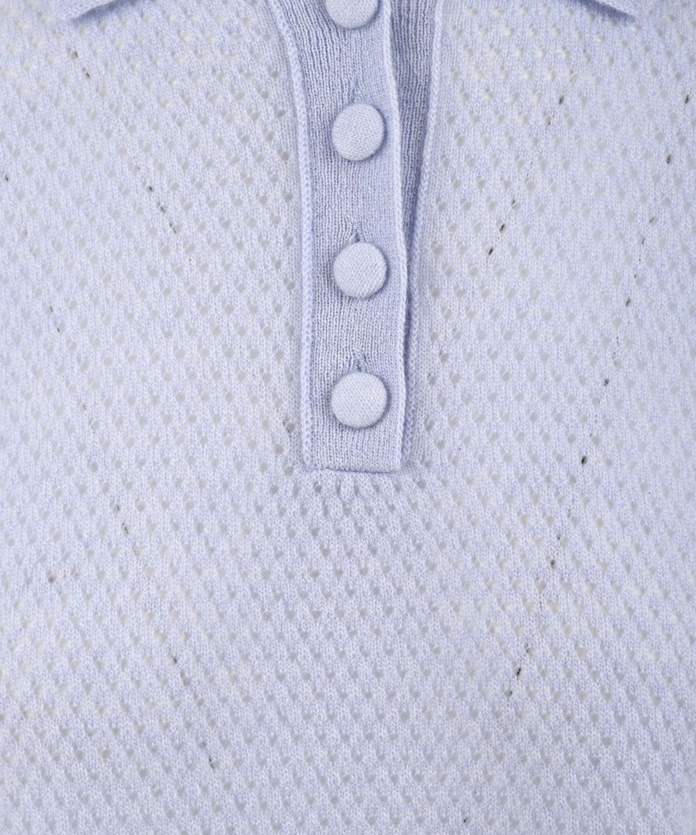 Polo maniche lunghe SOLOTRE Donna - Blue