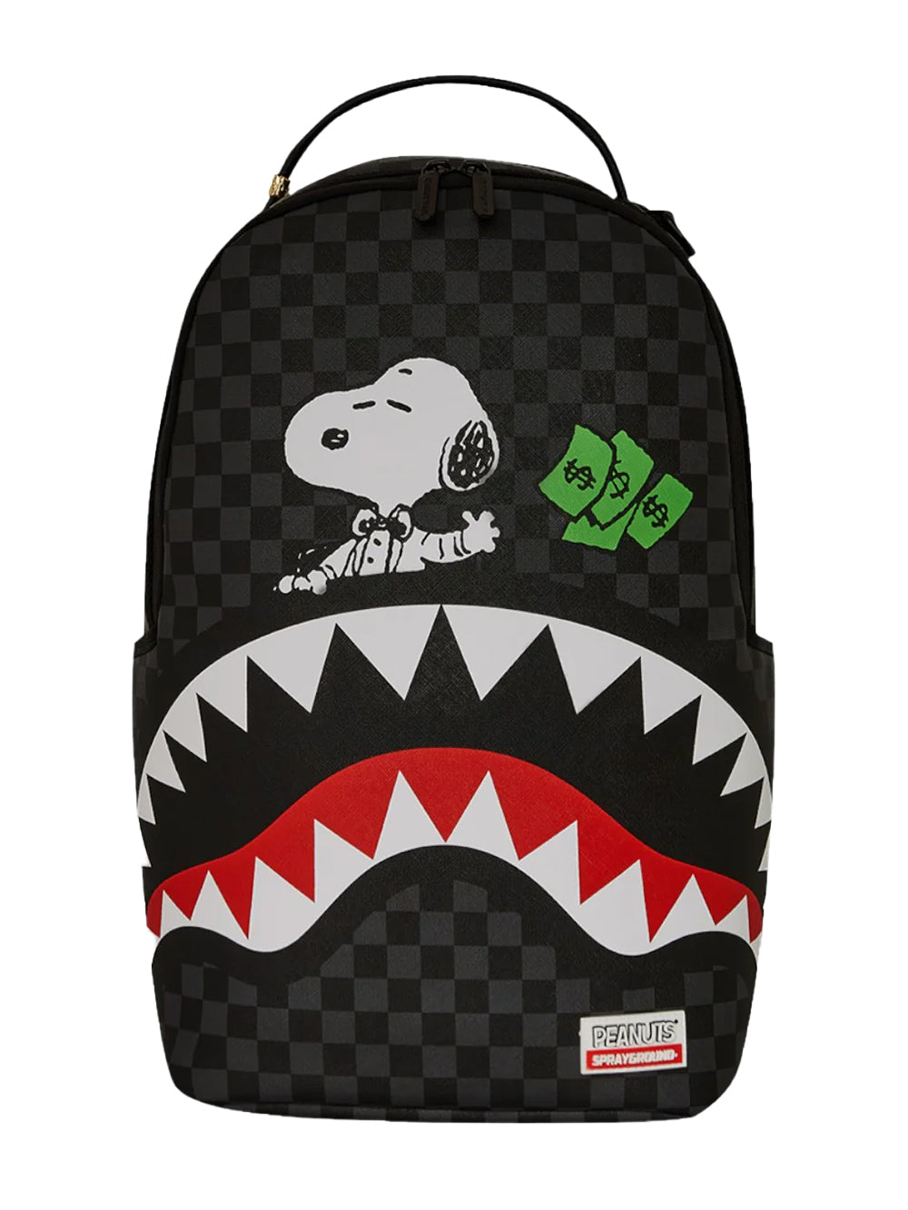 Zaino Snoopy Top Shark Money Sprayground Unisex - Nero