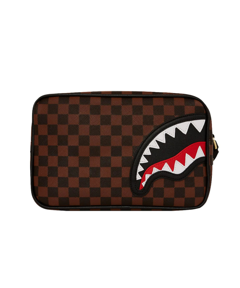 Beauty case Sawtooth Sharks In Paris Sprayground Unisex - Marrone