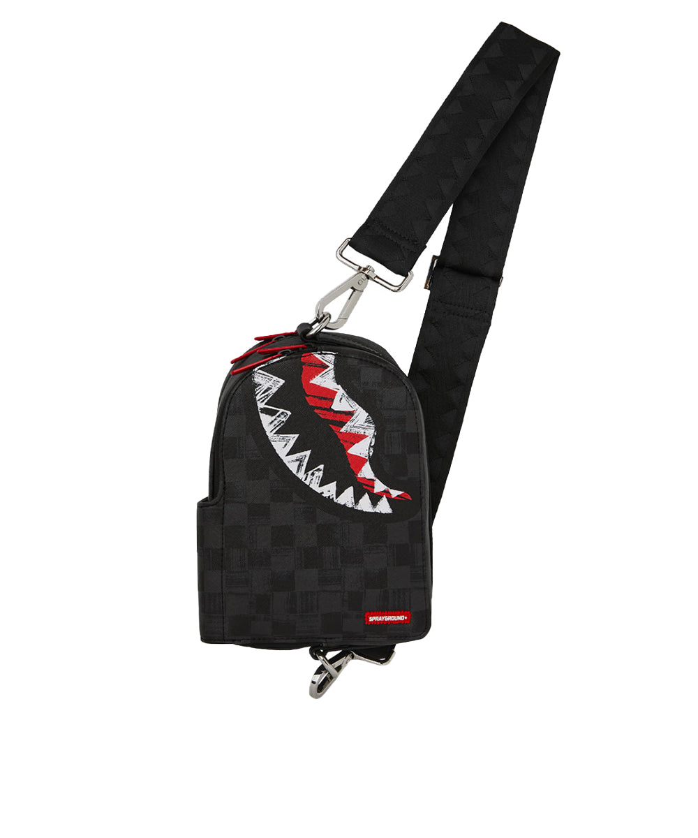 Tracolla Scribble Shark SPRAYGROUND Unisex - Nero