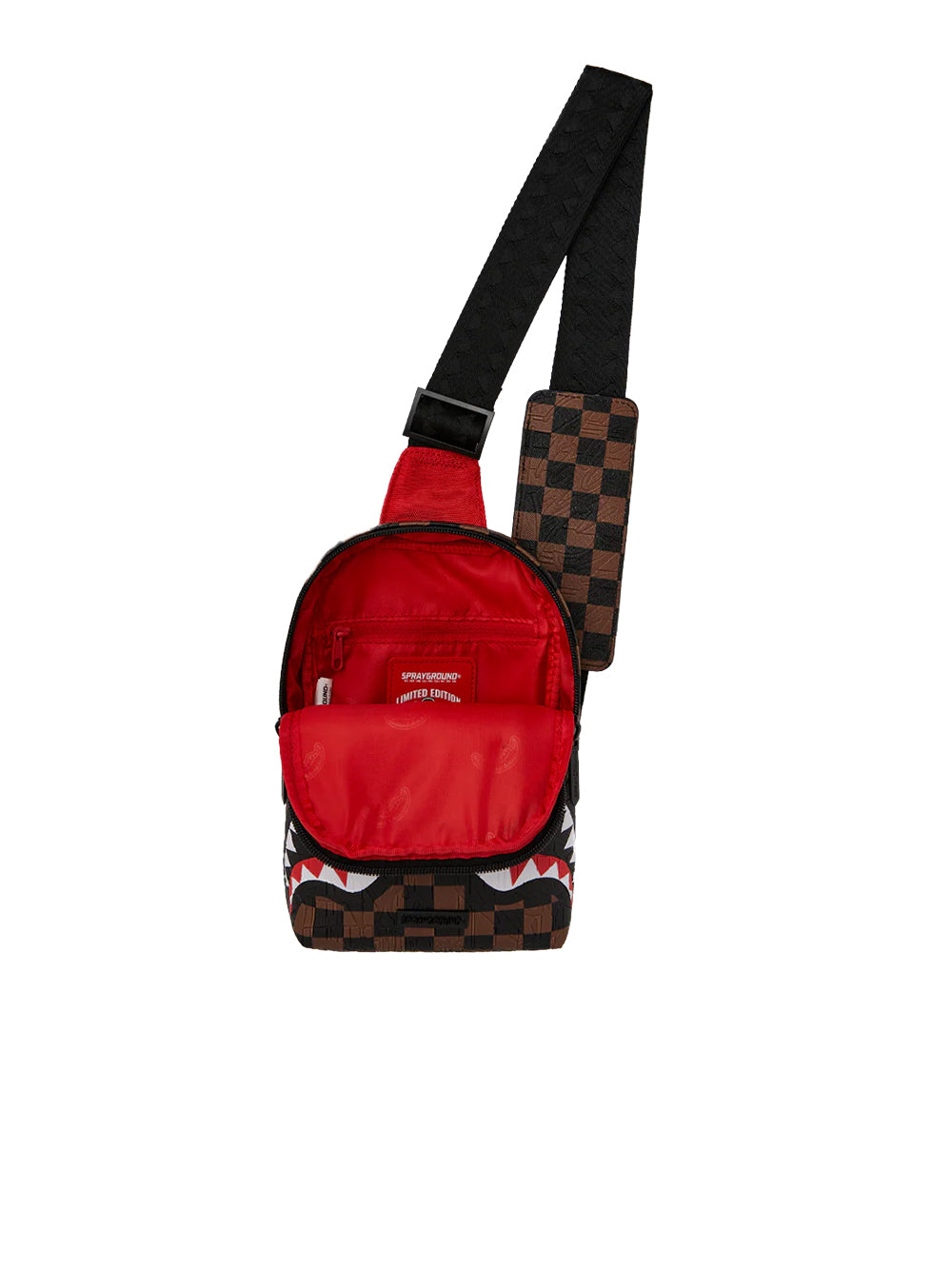 Tracolla Check 2 Emboss SPRAYGROUND Unisex - Marrone