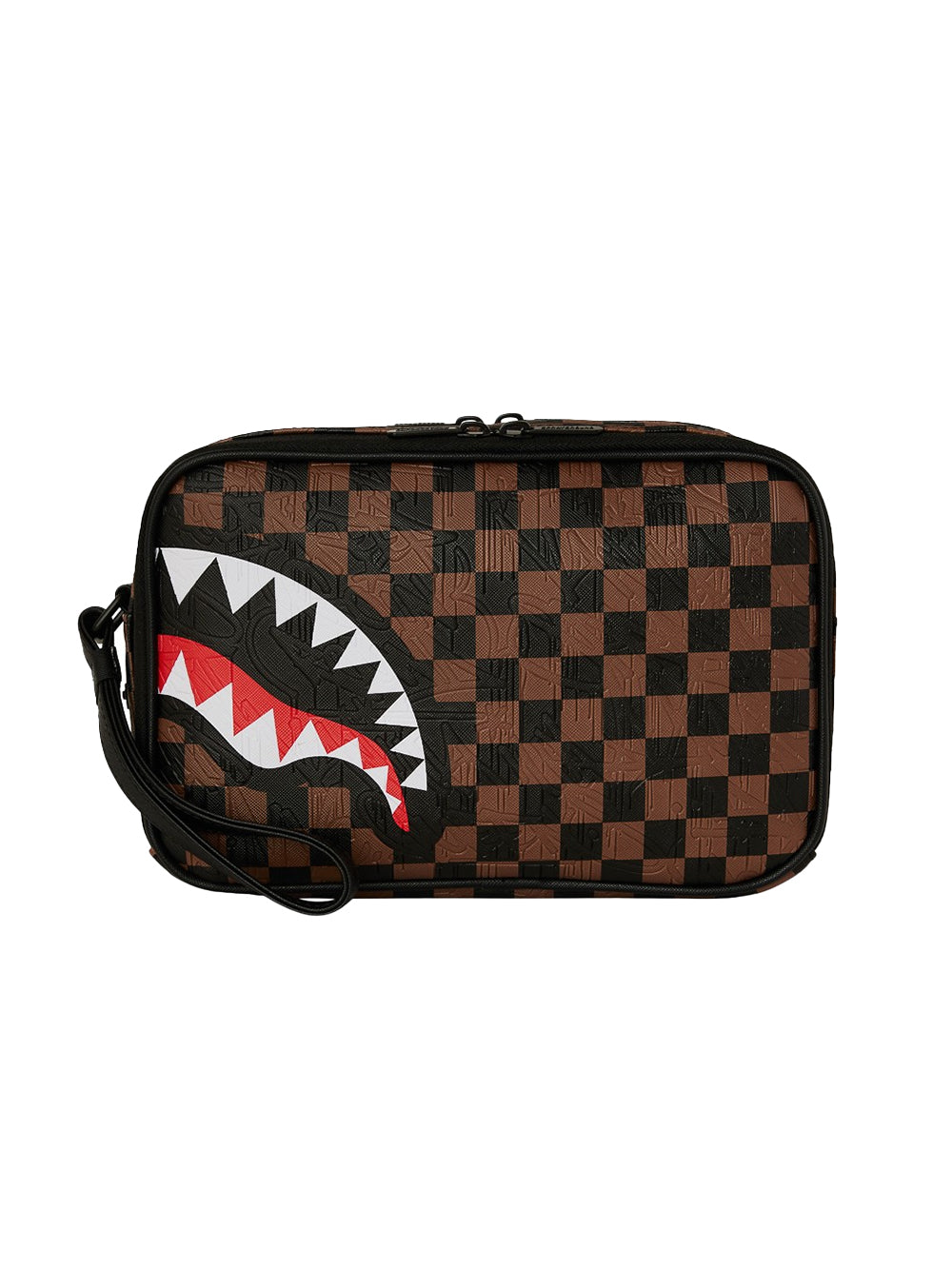 Pochette Check 2 Emboss Toiletry SPRAYGROUND Unisex - Marrone
