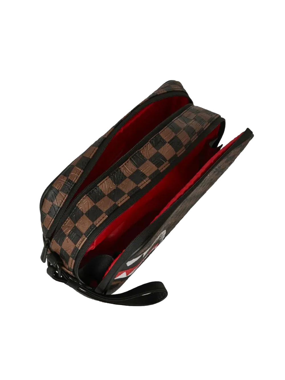 Pochette Check 2 Emboss Toiletry SPRAYGROUND Unisex - Marrone
