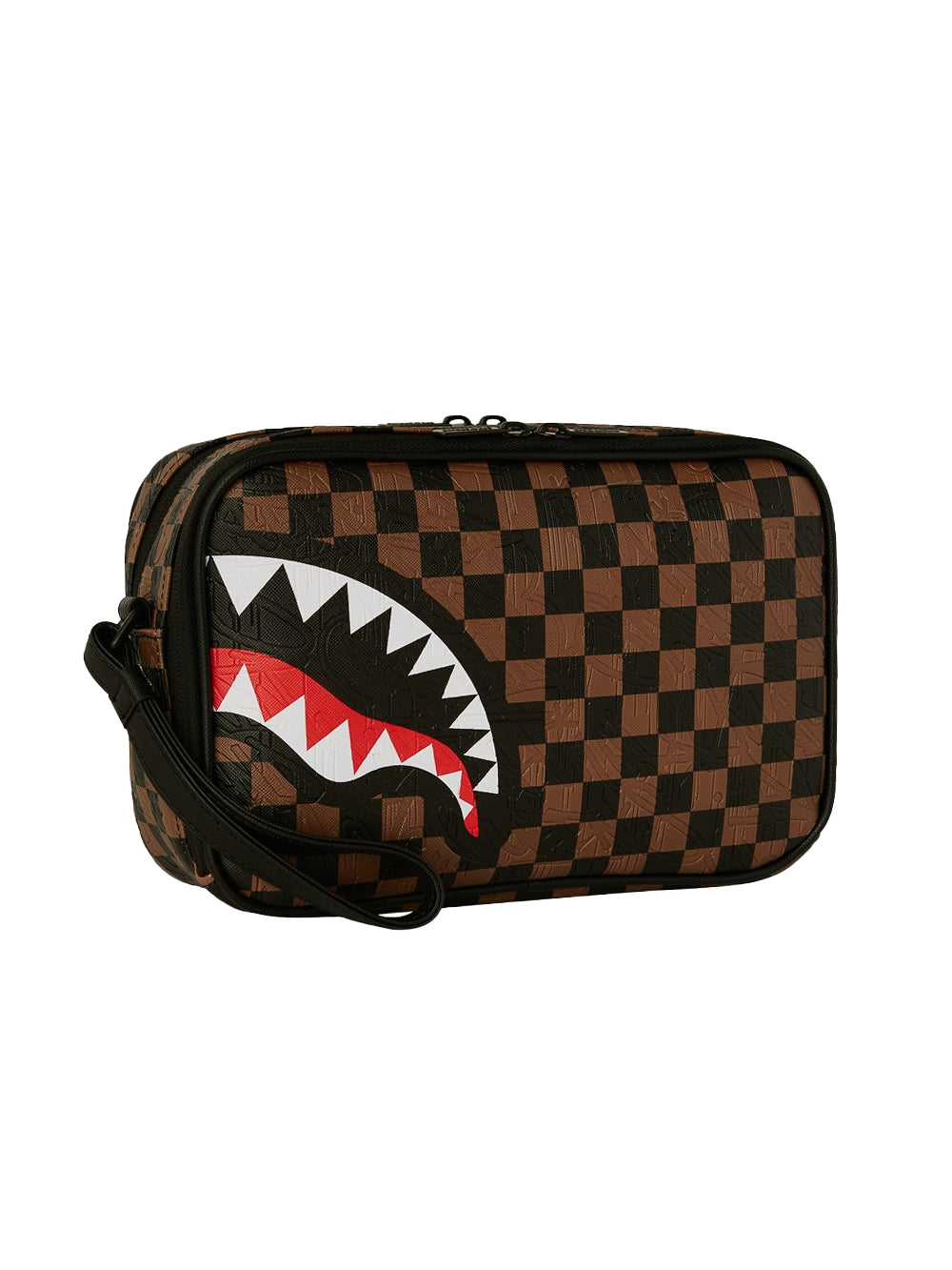 Pochette Check 2 Emboss Toiletry SPRAYGROUND Unisex - Marrone