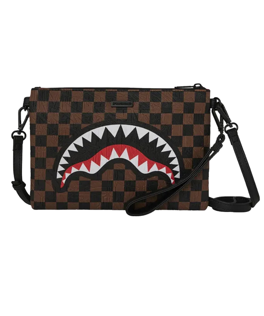 Tracolla Check 2 Emboss SPRAYGROUND Unisex - Marrone