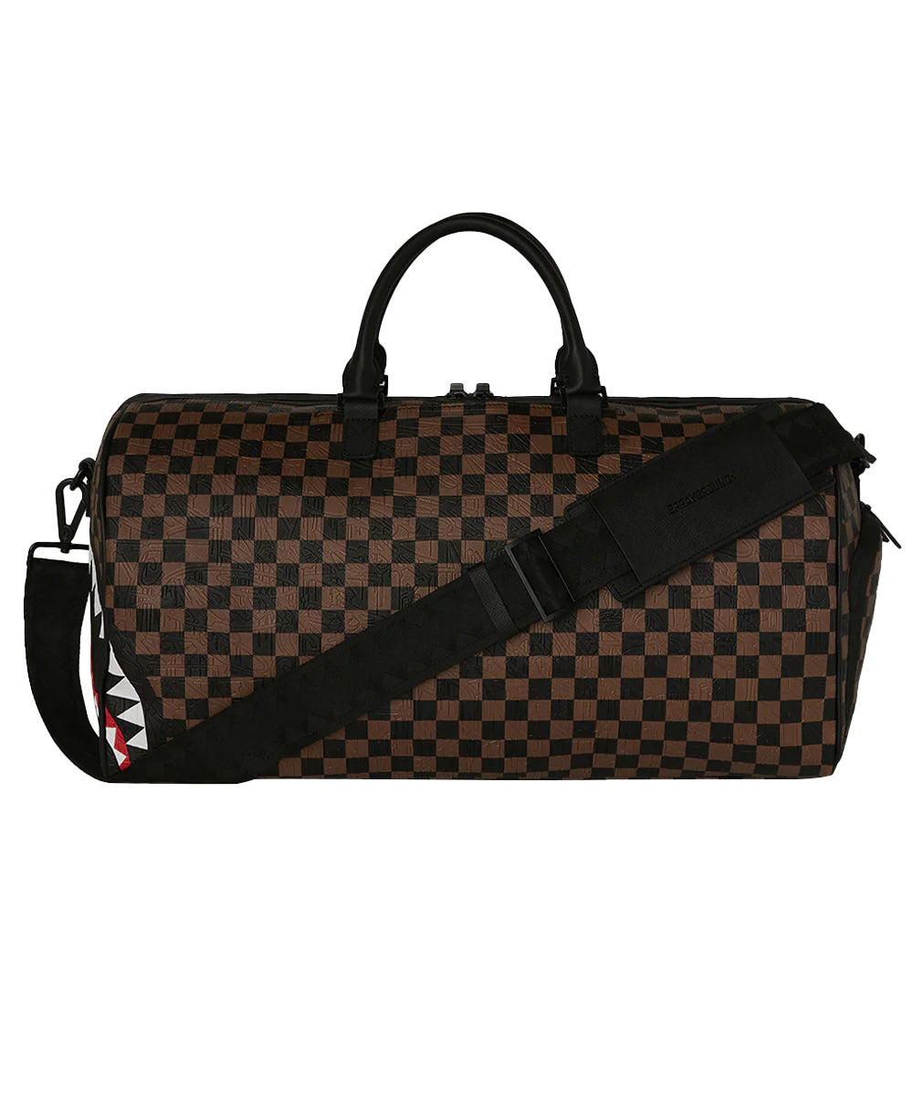 Borsone Check 2 Emboss SPRAYGROUND Unisex - Marrone