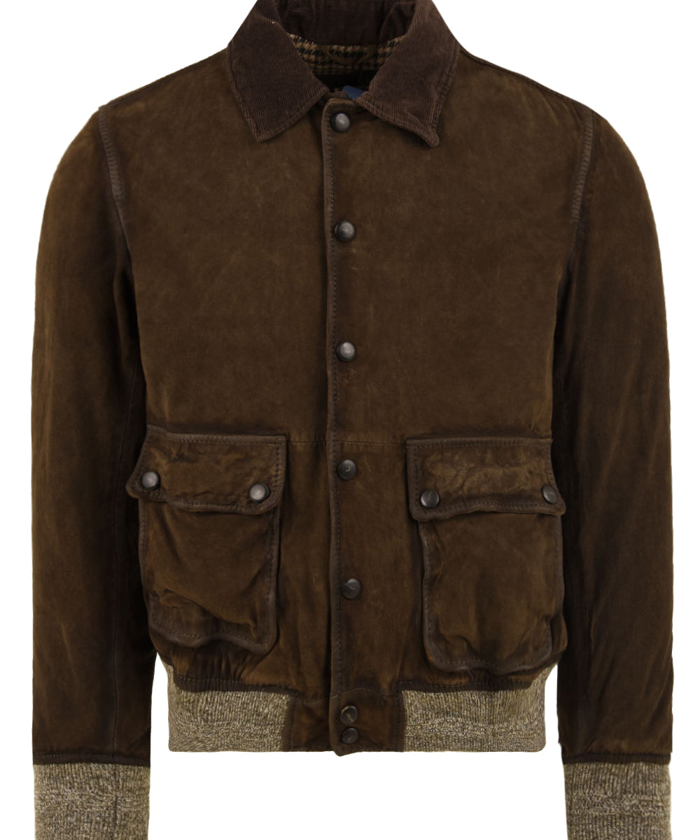 Giubbotto Ottaviano Burned Suede THE JACK LEATHERS Uomo - Verde