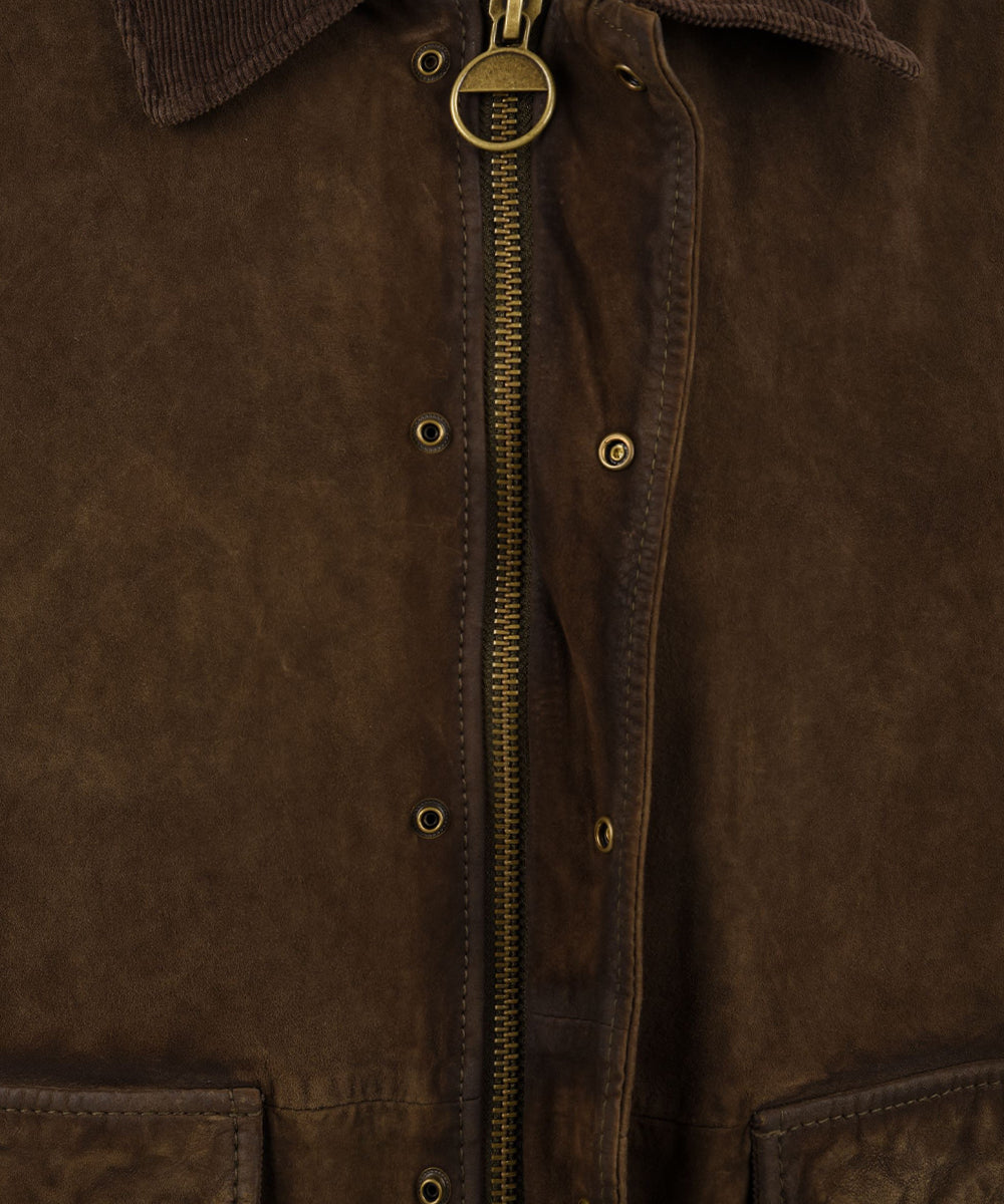 Giubbotto Ottaviano Burned Suede THE JACK LEATHERS Uomo - Verde