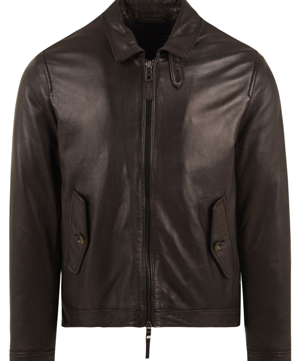 Giubbotto Quercia Vegetable Tanning THE JACK LEATHERS Uomo - Marrone