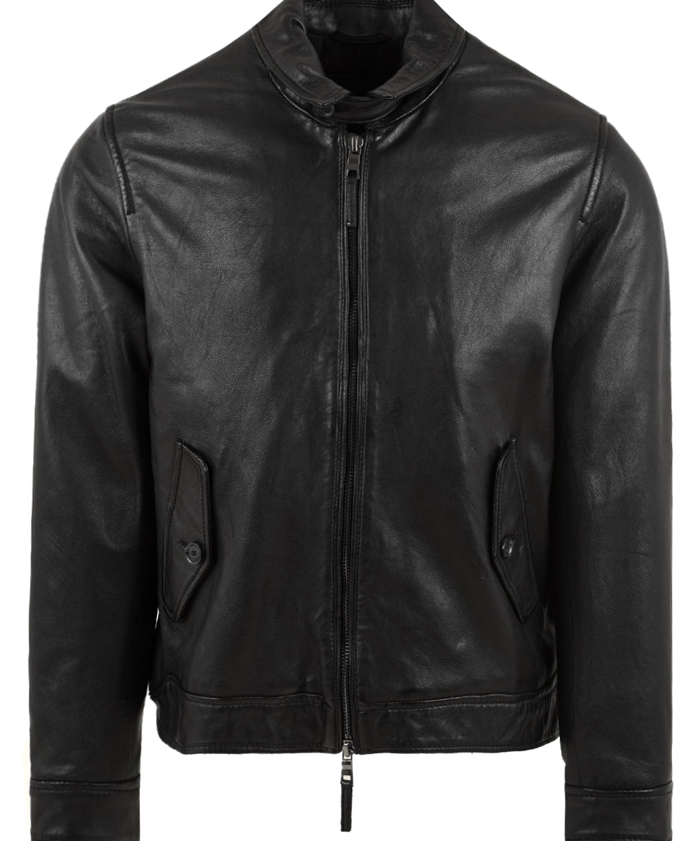 Giubbotto Quercia Vegetable Tanning THE JACK LEATHERS Uomo - Nero