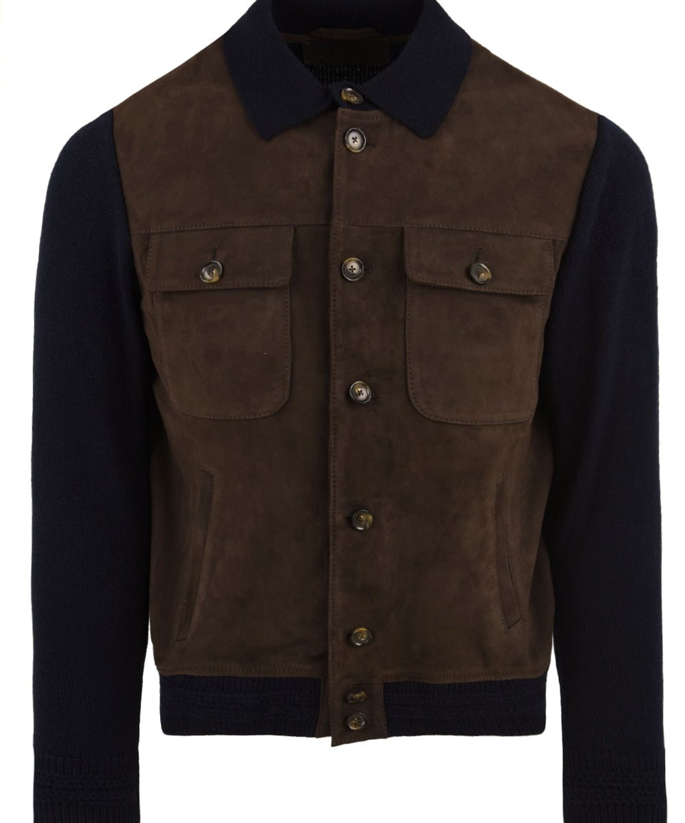 Giubbotto Time Square Knit THE JACK LEATHERS Uomo - Marrone