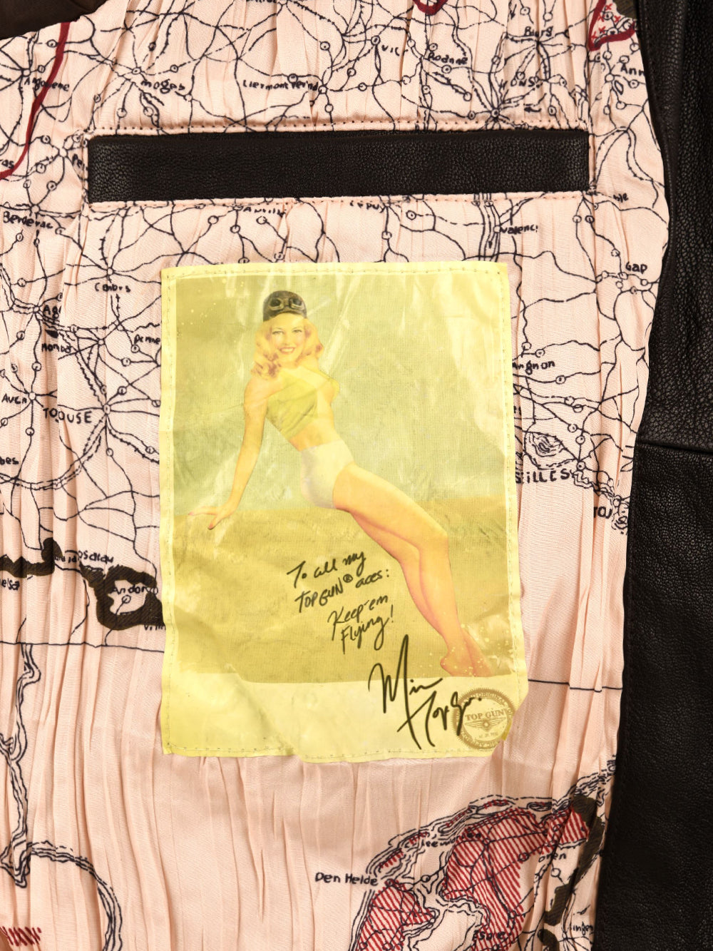 Giubbotto Super Vintage Leather Fur Collar TOP GUN Uomo - Marrone