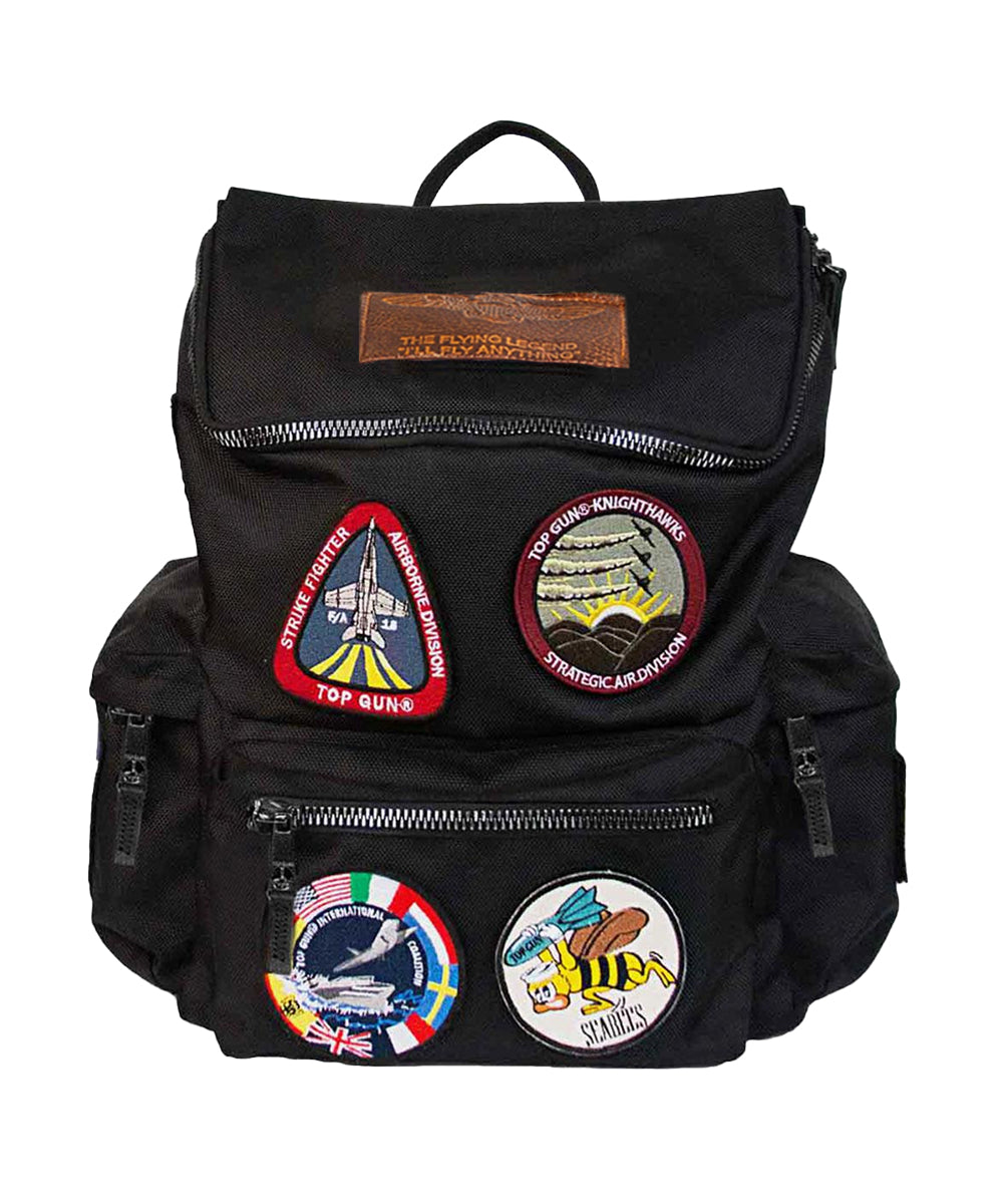 Zaino Nylon TOP GUN Uomo - Nero