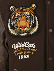 Bomber University Wildcats TOP GUN Uomo - Marrone