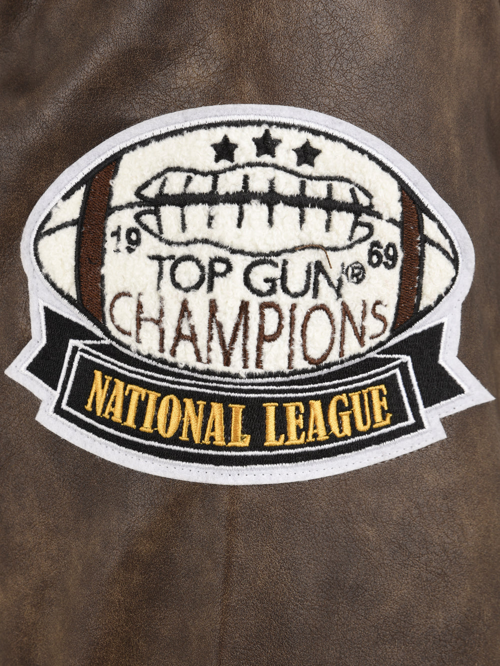 Bomber University Wildcats TOP GUN Uomo - Marrone