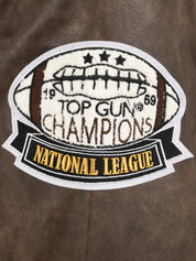 Bomber University Wildcats TOP GUN Uomo - Marrone