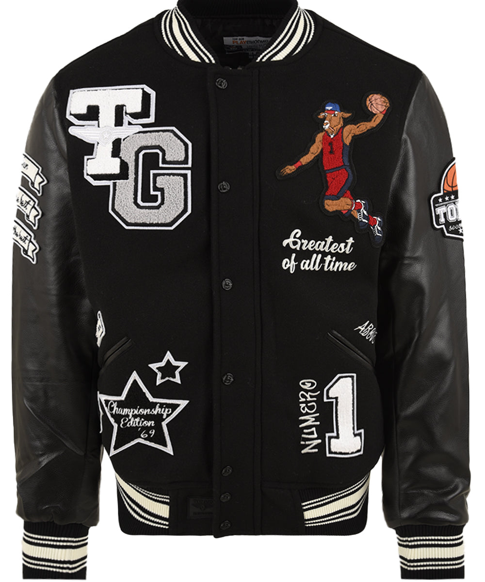 Bomber University Goat TOP GUN Uomo - Nero