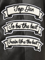 Bomber University Goat TOP GUN Uomo - Nero