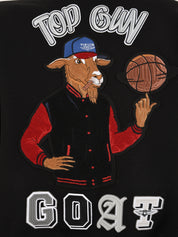 Bomber University Goat TOP GUN Uomo - Nero