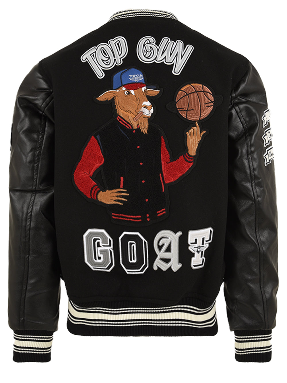 Bomber University Goat TOP GUN Uomo - Nero