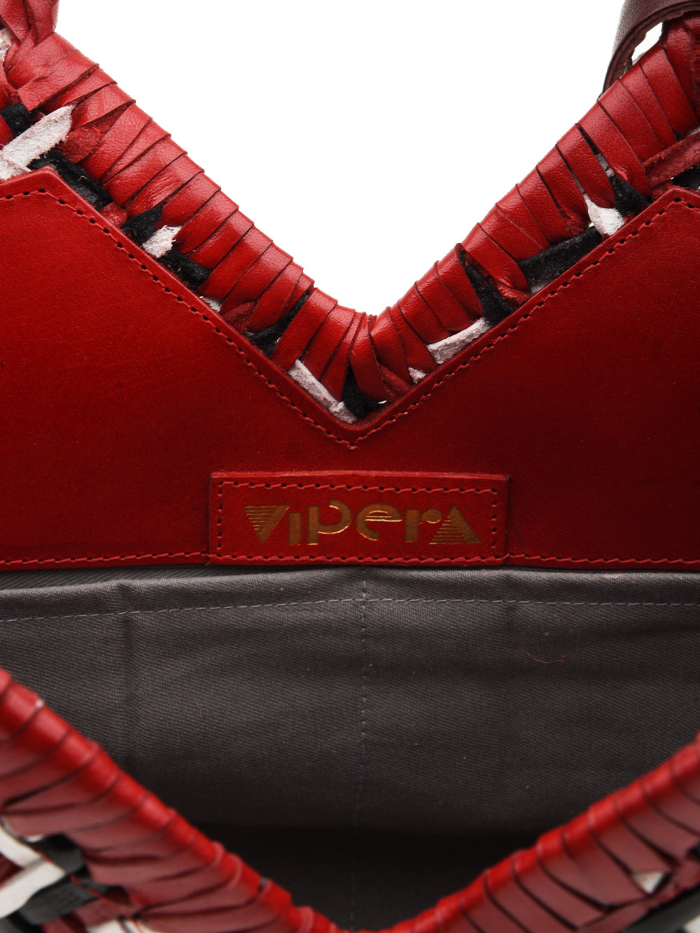 Borsa a spalla Neruda Zig Zag VIPERA Donna - Rosso