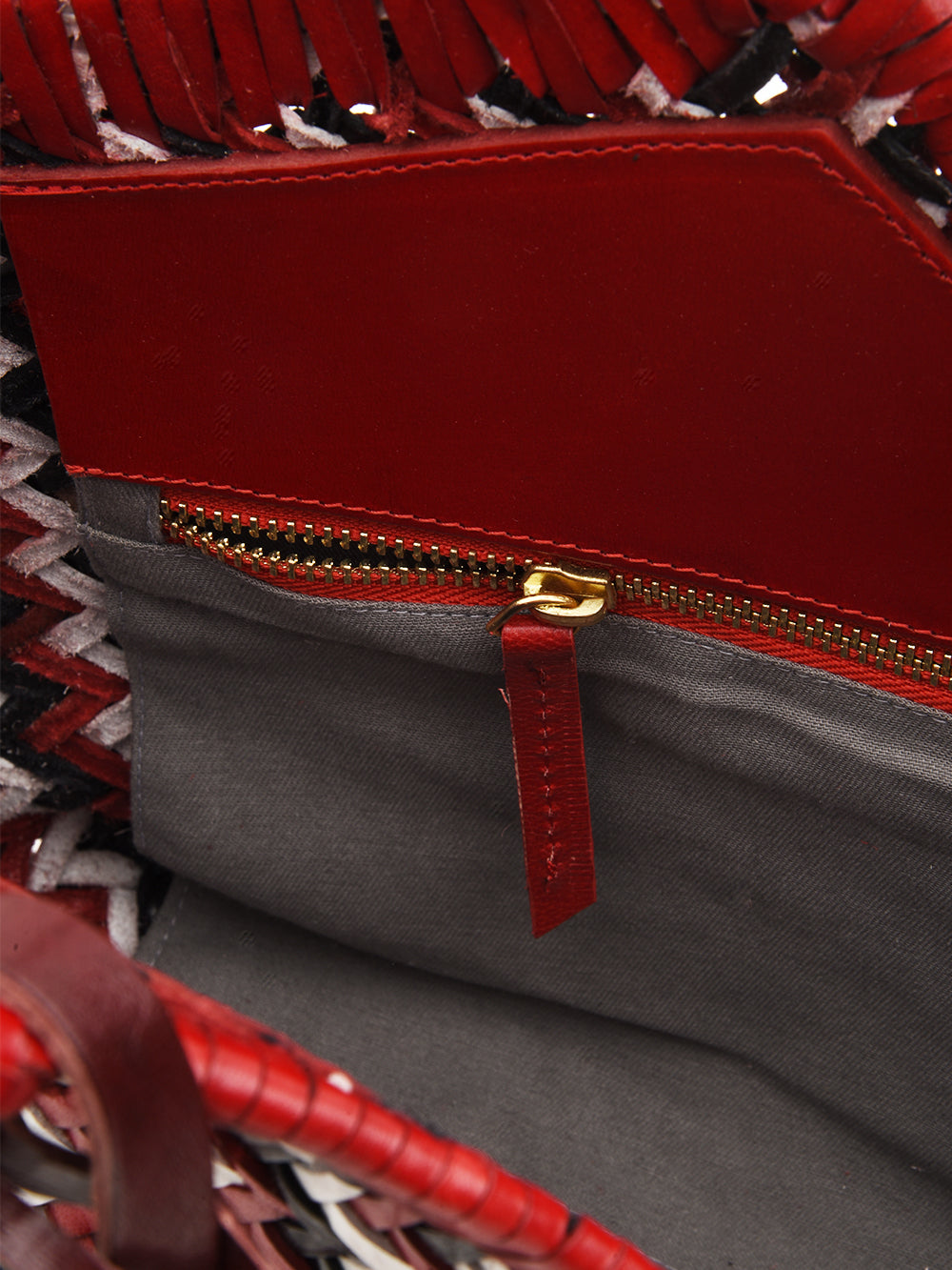 Borsa a spalla Neruda Zig Zag VIPERA Donna - Rosso