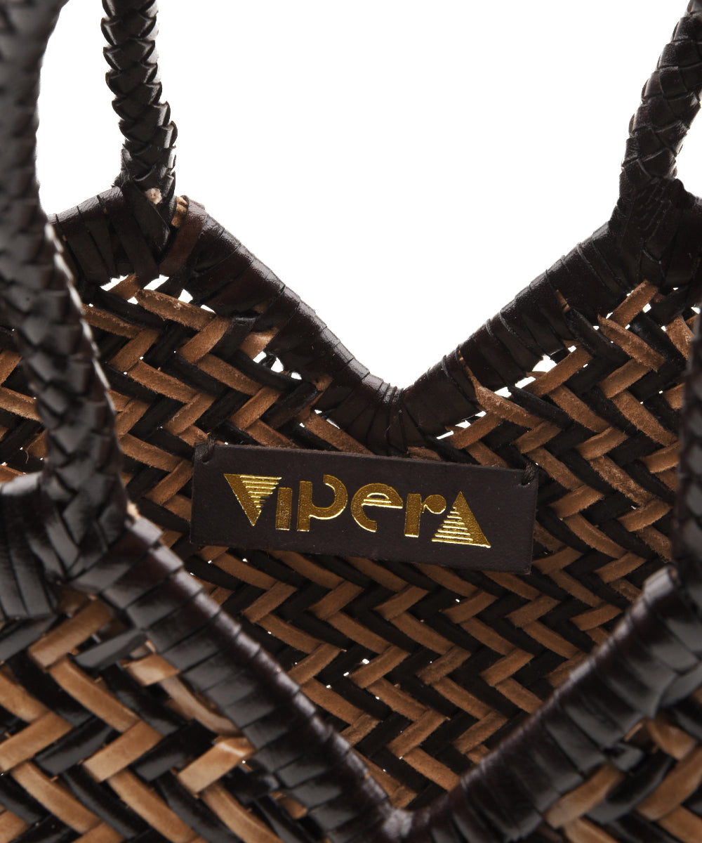 Borsa a spalla Neruda Zig Zag VIPERA Donna - Marrone