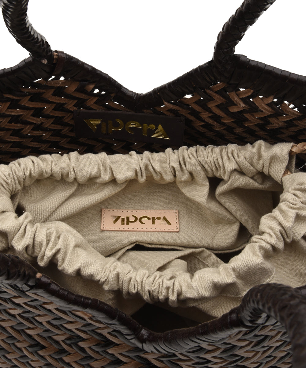 Borsa a spalla Neruda Zig Zag VIPERA Donna - Marrone