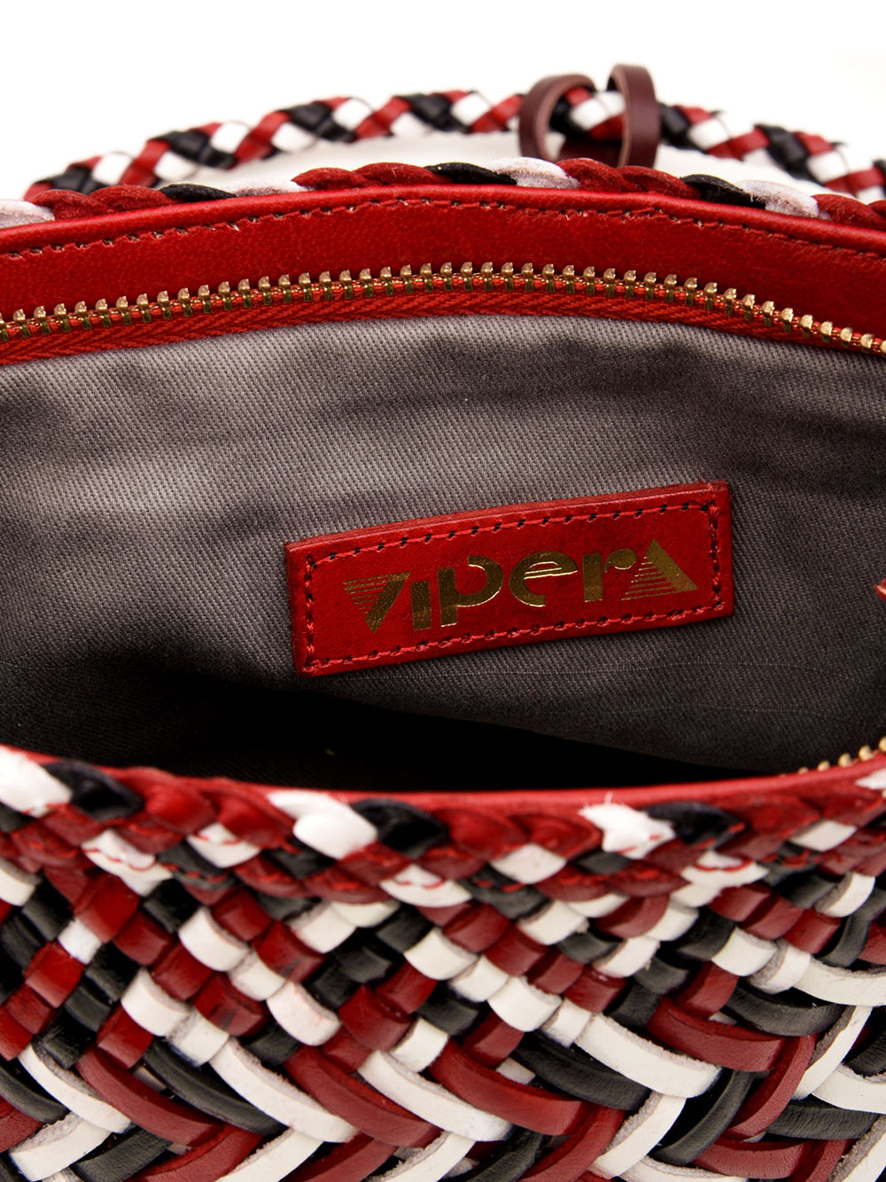 Borsa a spalla Goya Zig Zag Mix VIPERA Donna - Rosso