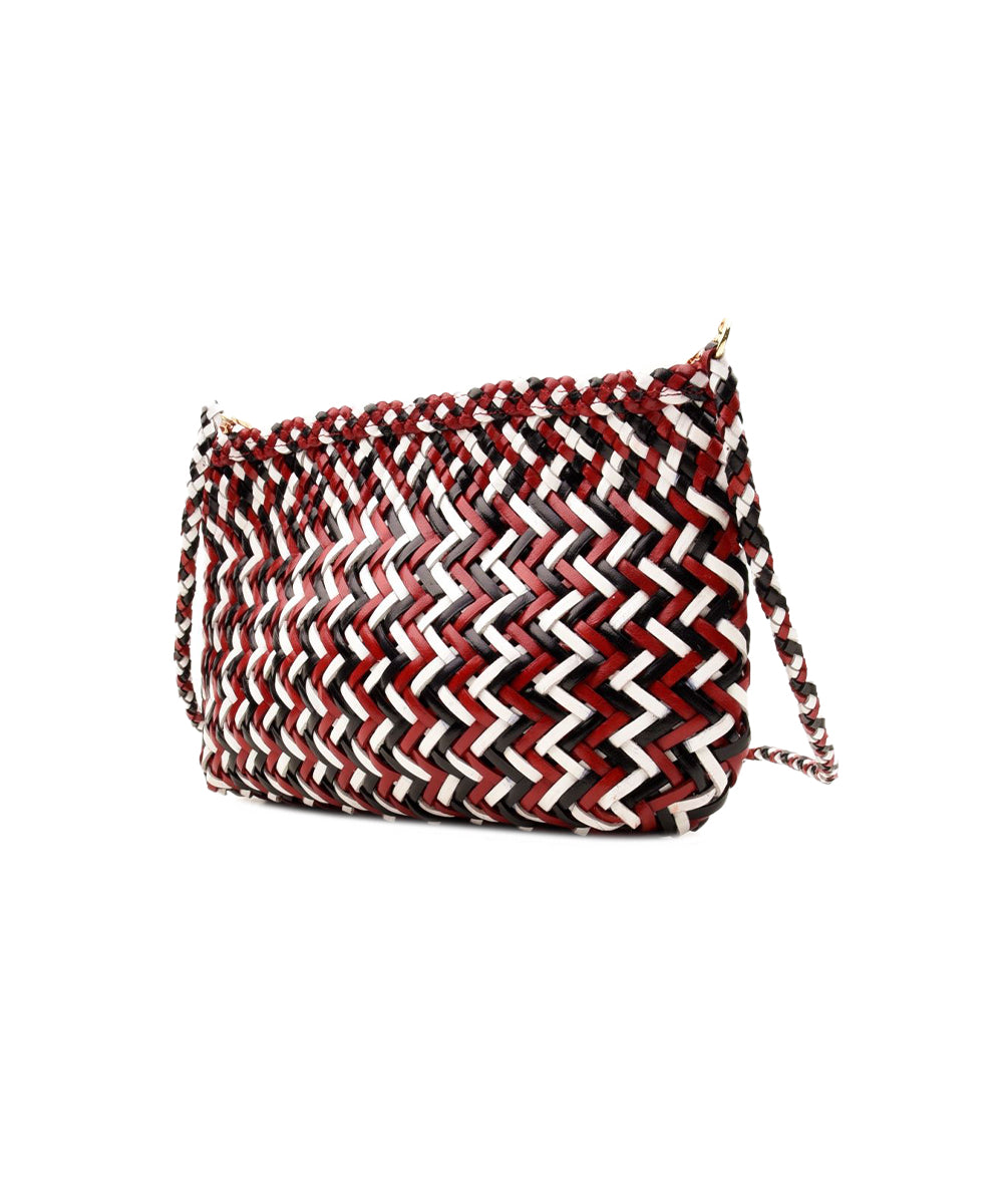 Borsa a spalla Goya Zig Zag Mix VIPERA Donna - Rosso